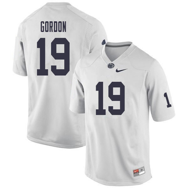 NCAA Nike Men's Penn State Nittany Lions Trent Gordon #19 College Football Authentic White Stitched Jersey QGT1198GX